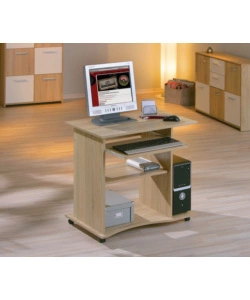 MINI UFFICIO IN ROVERE - CON RUOTE