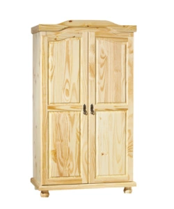 ARMADIO 2 ANTE IN PINO MASSELLO, 104x56x180H CM