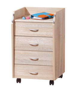 CASSETTIERA IN FINITURA ROVERE, 40x36x65H CM