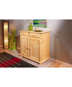 BUFFET 2 ANTE+ 2 CASSETTI IN PINO MASSELLO, 88X87X43 CM