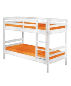LETTO A CASTELLO IN PINO MASSELLO BIANCO 200X102X148 CM
