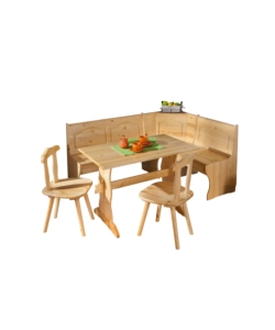 SET GIROPANCA CON CONTENITORE IN PINO MASSELLO, 124/164X49X86 CM