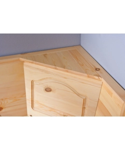 SET GIROPANCA CON CONTENITORE IN PINO MASSELLO, 124/164X49X86 CM