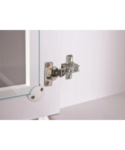CREDENZA 3+2 ANTE + 3 CASSETTI PINO MASSELLO BIANCO E TOP MARRONE.