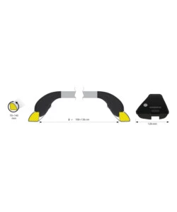 COPPIA BARRE PORTATUTTO SNAP-FIT ALU TELESCOPICHE IN ALLUMINIO - MIS. 2 - 100÷136 CM  N15013