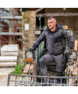 PANTALONE DA LAVORO KAPRIOL "TENERE PRO" GRIGIO E NERO TG XL