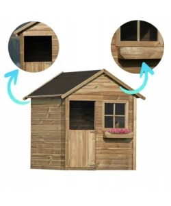 CASETTA DA GIARDINO PER BAMBINI IN LEGNO DOMUS "MATEUSZ" 126X112X158 CM