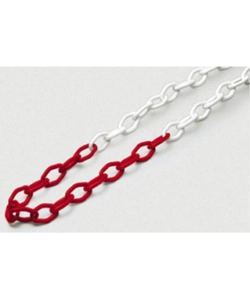 CATENA SEGNALETICA - BIANCO/ROSSO - 5 MT.