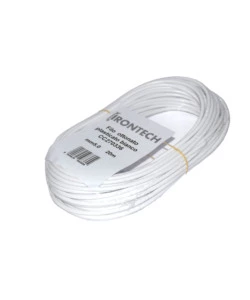 CAVO STENDIBIANCHERIA IN OTTONE PLASTIFICATO BIANCO Ø 5 X 20 MT.
