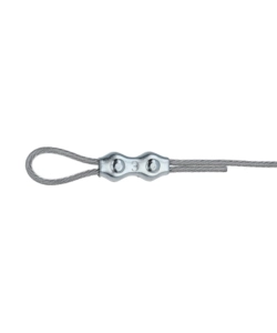 MORSETTO DUPLEX PER FUNI Ø 3 MM. IN ACCIAIO ZINCATO