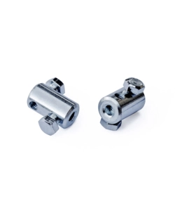 MORSETTO SERRACAVI Ø 4,5 MM. IN FERRO ZINCATO 2 VITI LATERALI 4 PZ.