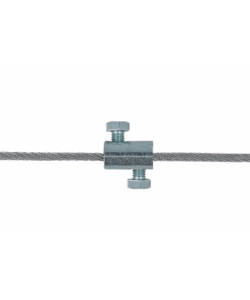 MORSETTO SERRACAVI Ø 4,5 MM. IN FERRO ZINCATO 2 VITI LATERALI 4 PZ.