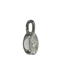 CARRUCOLA AD 1 GOLA IN LEGA DI ZINCO E POLIAMMIDE PER FUNI Ø 9 MM.