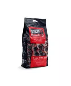 BRICCHETTI DI CARBONE WEBER PER BARBECUE 8 KG