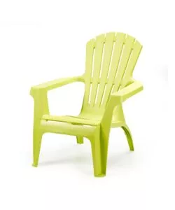 POLTRONA DA ESTERNO "DOLOMITI" IN POLIPROPILENE VERDE LIME 75X86X86 CM