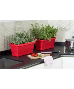 FIORIERA PAGLIA CM 50 ROSSO CORALLO