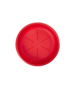 SOTTOVASO ROTONDO D. 26 ROSSO CORALLO