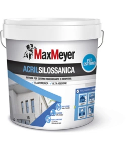 PITTURA ACRILSILOSSANICA PER ESTERNO BIANCO 14 LITRI - MAX MEYER