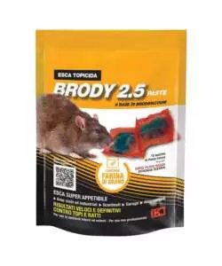 ESCA TOPICIDA KOLLANT "BRODY 2.5" COLORE ROSSO IN PASTA, 150 GRAMMI