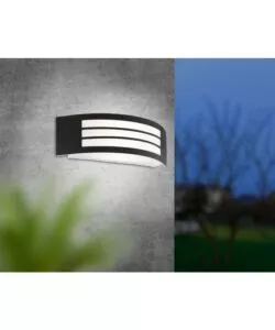 APPLIQUE LED DA ESTERNO EGLO "LEIROS" NERO 25W