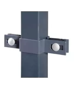 ANELLO DI FISSAGGIO CON DOPPIO ATTACCO GRIGIO 40X40 CM