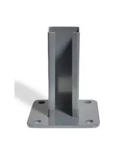 PIASTRA DI FISSAGGIO PER PALO IN METALLO GRIGIO 60X60 CM