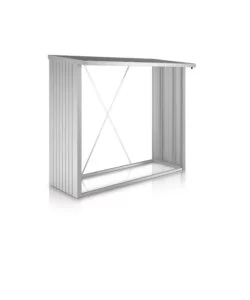 LEGNAIA BIOHORT "WOODSTOCK 230" IN ACCIAIO ZINCATO ARGENTO METALLIZZATO, 229X102X199 CM - 35020