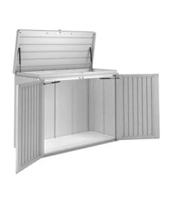 COPRIBIDONE O PORTATTREZZI BIOHORT "HIGHBOARD 160" IN ACCIAIO ZINCATO GRIGIO QUARZO METALLIZZATO - COD. 70015