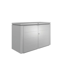 COPRIBIDONE O PORTATTREZZI BIOHORT "HIGHBOARD 200" IN ACCIAIO ZINCATO ARGENTO METALLIZZATO - COD. 72025