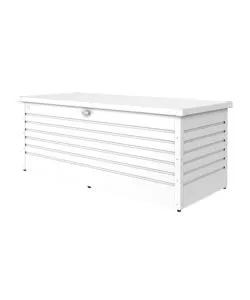 BAULE DA ESTERNO IMPERMEABILE BIOHORT "180" IN ACCIAIO ZINCATO BIANCO 800 LT 181X79X71 CM - COD. 61030