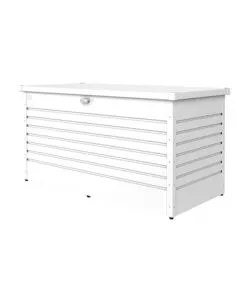 BAULE DA ESTERNO IMPERMEABILE BIOHORT "160" IN ACCIAIO ZINCATO BIANCO 830 LT 160X79X83 CM - COD. 61060