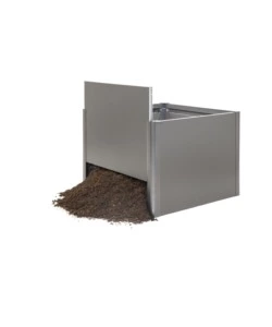 AIUOLA RIALZATA 1X1 GRIGIO QUARZO METALLIZZATO - BIOHORT. 68005