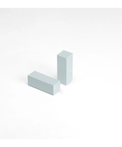 Set per angolo battiscopa rettangolare alluminio 22x22x62 mm
