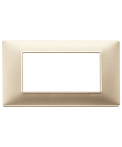 PLACCA 4M CHAMPAGNE OPACO - VIMAR