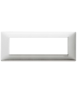 PLACCA 7M ALLUMINIO SPAZZOLATO - VIMAR