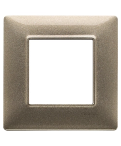 PLACCA 2M BRONZO METALLIZZATO - VIMAR