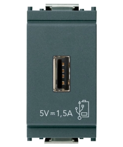 UNITÀ ALIMENTAZIONE USB 1M 5V1,5A GRIGIO