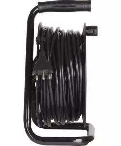 AVVOLGICAVO PER INTERNI ED ESTERNI BTICINO CON MANIGLIA E 4 PRESE, 25 METRI