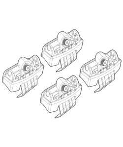 KIT ATTACCHI PER BARRE AUTO PORTATUTTO OPEL ASTRA 5P 15, SPORTS TOURER 16  N21184