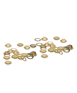 ANELLI PER VELA OTTONATI 20 PZ.