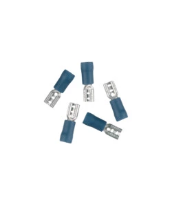 TERMINALI PIATTI ISOLATI - 1,5 / 2,5 MM.- 5 PZ.