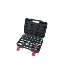 SET CHIAVI A BUSSOLA IN CROMO VANADIO  3/8" 22 PZ.