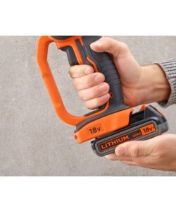 SMERIGLIATRICE ANGOLARE A BATTERIA BLACK+DECKER "BCG720M1-QW" DISCO 115/125 MM 18V 4AH + CARICABATTERIE RAPIDO 1 A + SOFT BAG