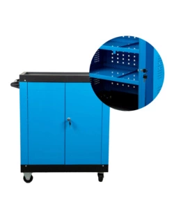 CASSETTIERA PORTA ATTREZZI EASY SYSTEM 3 RIPIANI CON RUOTE E MANIGLIA, 65X38X72 CM