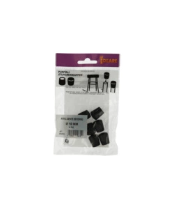 PUNTALI ESTERNI TONDI NERI Ø 10 MM. 8 PZ.