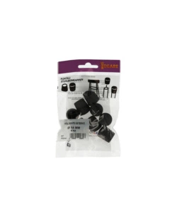 PUNTALI ESTERNI TONDI NERI Ø 14 MM. 8 PZ.