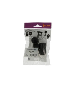 PUNTALI ESTERNI TONDI NERI Ø 22 MM. 4 PZ.