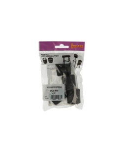 PUNTALI ESTERNI TONDI NERI Ø 25 MM. 4 PZ.