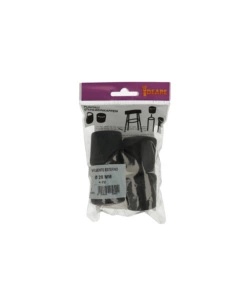 PUNTALI ESTERNI TONDI NERI Ø 28 MM. 4 PZ.