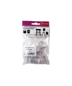 PUNTALI TONDI PVC TRASPARENTE Ø 18 MM. - 8 PZ.